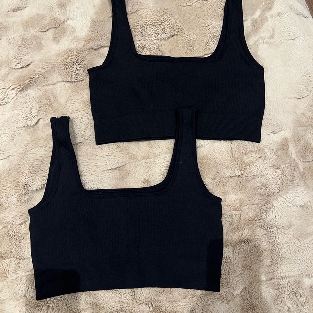 Women's Ribbed Sports Bra Set - Picture 2 of 9